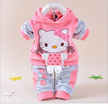 Load image into Gallery viewer, Newborn 0-2T Flowers Pattern Winter Girls Flannel Christmas Hoodies