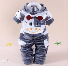 Load image into Gallery viewer, Newborn 0-2T Flowers Pattern Winter Girls Flannel Christmas Hoodies