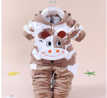 Load image into Gallery viewer, Newborn 0-2T Flowers Pattern Winter Girls Flannel Christmas Hoodies