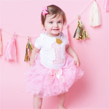 Load image into Gallery viewer, Baby Girls Clothes 1 Year 1st Birthday  Party Dresses Cotton