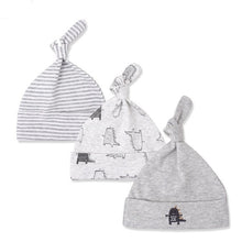 Load image into Gallery viewer, 3pcs/lot Baby Hats 100% cotton Printed Baby Hats &amp; Caps