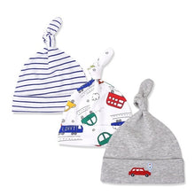 Load image into Gallery viewer, 3pcs/lot Baby Hats 100% cotton Printed Baby Hats &amp; Caps