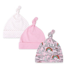 Load image into Gallery viewer, 3pcs/lot Baby Hats 100% cotton Printed Baby Hats &amp; Caps
