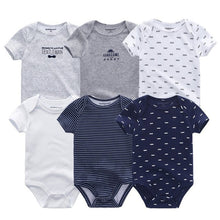 Load image into Gallery viewer, 6 PCS/lot newborn   clothes O-neck 0-12M baby Jumpsuit 100% Cotton