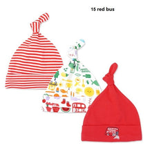 Load image into Gallery viewer, 3pcs/lot Baby Hats 100% cotton Printed Baby Hats &amp; Caps