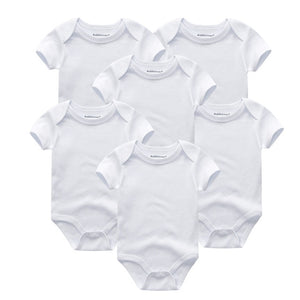 6 PCS/lot newborn   clothes O-neck 0-12M baby Jumpsuit 100% Cotton