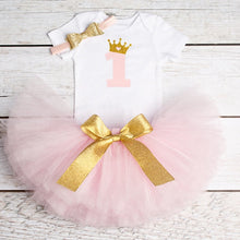 Load image into Gallery viewer, Baby Girl 1 year birthday Tutu Dress