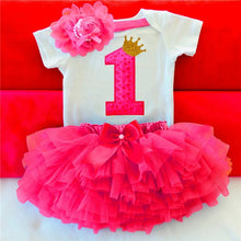 Load image into Gallery viewer, Baby Girl 1 year birthday Tutu Dress