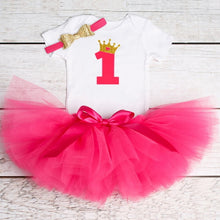 Load image into Gallery viewer, Baby Girl 1 year birthday Tutu Dress