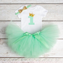 Load image into Gallery viewer, Baby Girl 1 year birthday Tutu Dress