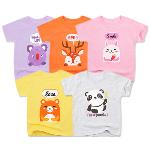 5 Packs Baby Girls T-Shirts