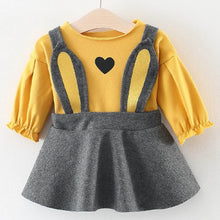 Load image into Gallery viewer, Baby Girl Winter Clothes Cotton Cat Bowknot Baby Dresses
