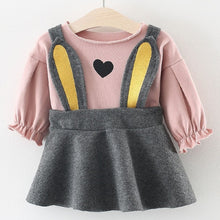 Load image into Gallery viewer, Baby Girl Winter Clothes Cotton Cat Bowknot Baby Dresses