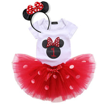 Load image into Gallery viewer, Baby Girls Clothes 1 Year 1st Birthday  Party Dresses Cotton