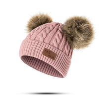 Load image into Gallery viewer, REAKIDS Beanies Baby Hat Pompon Winter Children Hat Knitted Cute Cap