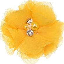 Load image into Gallery viewer, 18PCS Pearl Rhinestone Chiffon flowers  Hair Accessories
