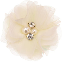 Load image into Gallery viewer, 18PCS Pearl Rhinestone Chiffon flowers  Hair Accessories