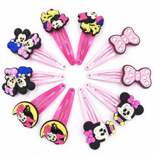 Load image into Gallery viewer, 10PCS Nylon Mickey Minnie Daisy Elastic Hair Rubber Band