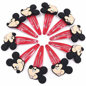 10PCS Nylon Mickey Minnie Daisy Elastic Hair Rubber Band