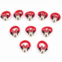 Load image into Gallery viewer, 10PCS Nylon Mickey Minnie Daisy Elastic Hair Rubber Band