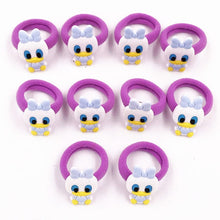 Load image into Gallery viewer, 10PCS Nylon Mickey Minnie Daisy Elastic Hair Rubber Band