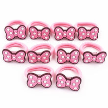 Load image into Gallery viewer, 10PCS Nylon Mickey Minnie Daisy Elastic Hair Rubber Band