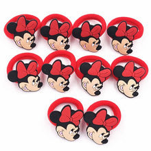 Load image into Gallery viewer, 10PCS Nylon Mickey Minnie Daisy Elastic Hair Rubber Band