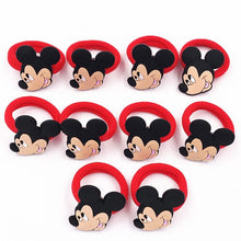 Load image into Gallery viewer, 10PCS Nylon Mickey Minnie Daisy Elastic Hair Rubber Band