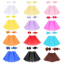 Load image into Gallery viewer, Baby Girl Tulle Tutu Skirt and Headband Hair Clip Sets