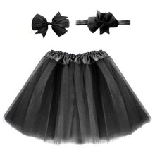 Load image into Gallery viewer, Baby Girl Tulle Tutu Skirt and Headband Hair Clip Sets