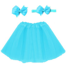 Load image into Gallery viewer, Baby Girl Tulle Tutu Skirt and Headband Hair Clip Sets