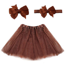 Load image into Gallery viewer, Baby Girl Tulle Tutu Skirt and Headband Hair Clip Sets