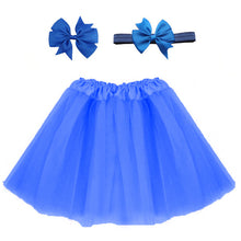 Load image into Gallery viewer, Baby Girl Tulle Tutu Skirt and Headband Hair Clip Sets