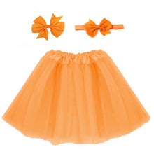 Load image into Gallery viewer, Baby Girl Tulle Tutu Skirt and Headband Hair Clip Sets