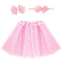 Load image into Gallery viewer, Baby Girl Tulle Tutu Skirt and Headband Hair Clip Sets