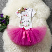 Load image into Gallery viewer, Baby Girls Birthday Outfits Dresses for 1st First Birthday Party