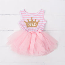Load image into Gallery viewer, Baby Girls Birthday Outfits Dresses for 1st First Birthday Party