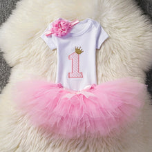 Load image into Gallery viewer, Baby Girls Birthday Outfits Dresses for 1st First Birthday Party