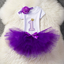 Load image into Gallery viewer, Baby Girls Birthday Outfits Dresses for 1st First Birthday Party