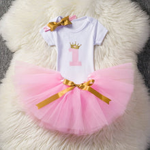 Load image into Gallery viewer, Baby Girls Birthday Outfits Dresses for 1st First Birthday Party