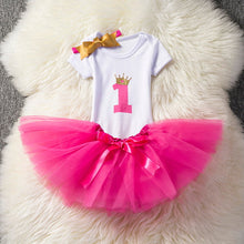 Load image into Gallery viewer, Baby Girls Birthday Outfits Dresses for 1st First Birthday Party
