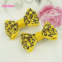 Load image into Gallery viewer, 100 Pcs/lot Mini Pringting Ribbon Bow Pet Bowknot Craft ONLY BOW NO CLIPS