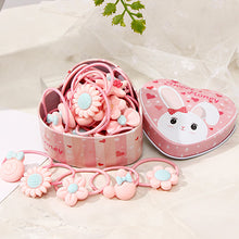 Load image into Gallery viewer, 20pcs/Lot New Gift Box Packed Girls Cute Cartoon Elastic Hair Bands