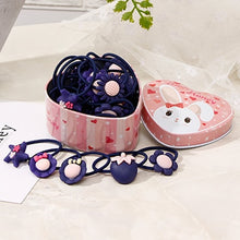 Load image into Gallery viewer, 20pcs/Lot New Gift Box Packed Girls Cute Cartoon Elastic Hair Bands