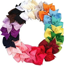 Load image into Gallery viewer, 20Pcs/Lot Kids Girls Hair Bows Brand Fashion Boutique Alligator Clip