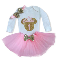 Load image into Gallery viewer, Baby Girl 1 year birthday Tutu Dress