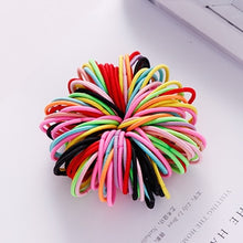 Load image into Gallery viewer, New 100PCS/Lot Girls Candy Colors Nylon 3CM Rubber Bands