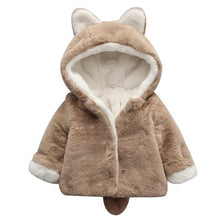Load image into Gallery viewer, Winter Spring Baby Girls Long Sleeve Coat Jacket Rabbit Ear Hoodie Casual Outerwear