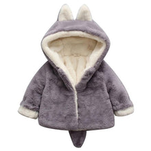 Load image into Gallery viewer, Winter Spring Baby Girls Long Sleeve Coat Jacket Rabbit Ear Hoodie Casual Outerwear