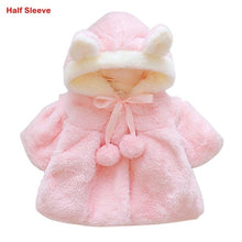 Load image into Gallery viewer, Winter Spring Baby Girls Long Sleeve Coat Jacket Rabbit Ear Hoodie Casual Outerwear